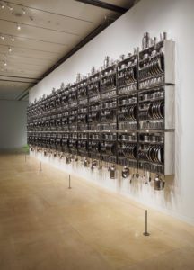 Take off your shoes and wash your hands Subodh Gupta (Indian, born in 1964) 2008 Brass, stainless steel utensils *Courtesy the artist and Hauser & Wirth *Photograph © Museum of Fine Arts, Boston
