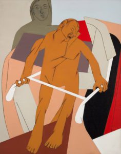 Tyeb Mehta, 1925 – 2009 The Rickshaw Puller, 1982 Acrylic on canvas 60 1/2 x 48 1/8 inches (150x 120 cm) The Chester and Davida Herwitz Collection, Peabody Essex Museum, Salem, Massachusetts, E301091