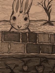 sad-rabbit-in-garder-gtothet