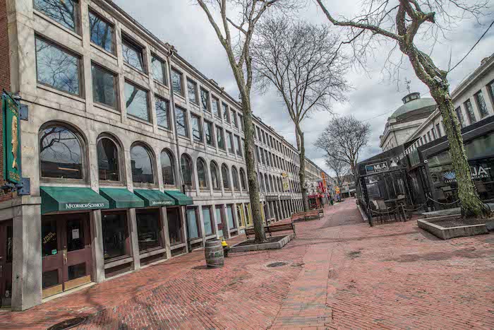 PHOTO OF AN EMPTY FANEUIL HALL BY DEREK KOUYOUMJIAN for The Dig